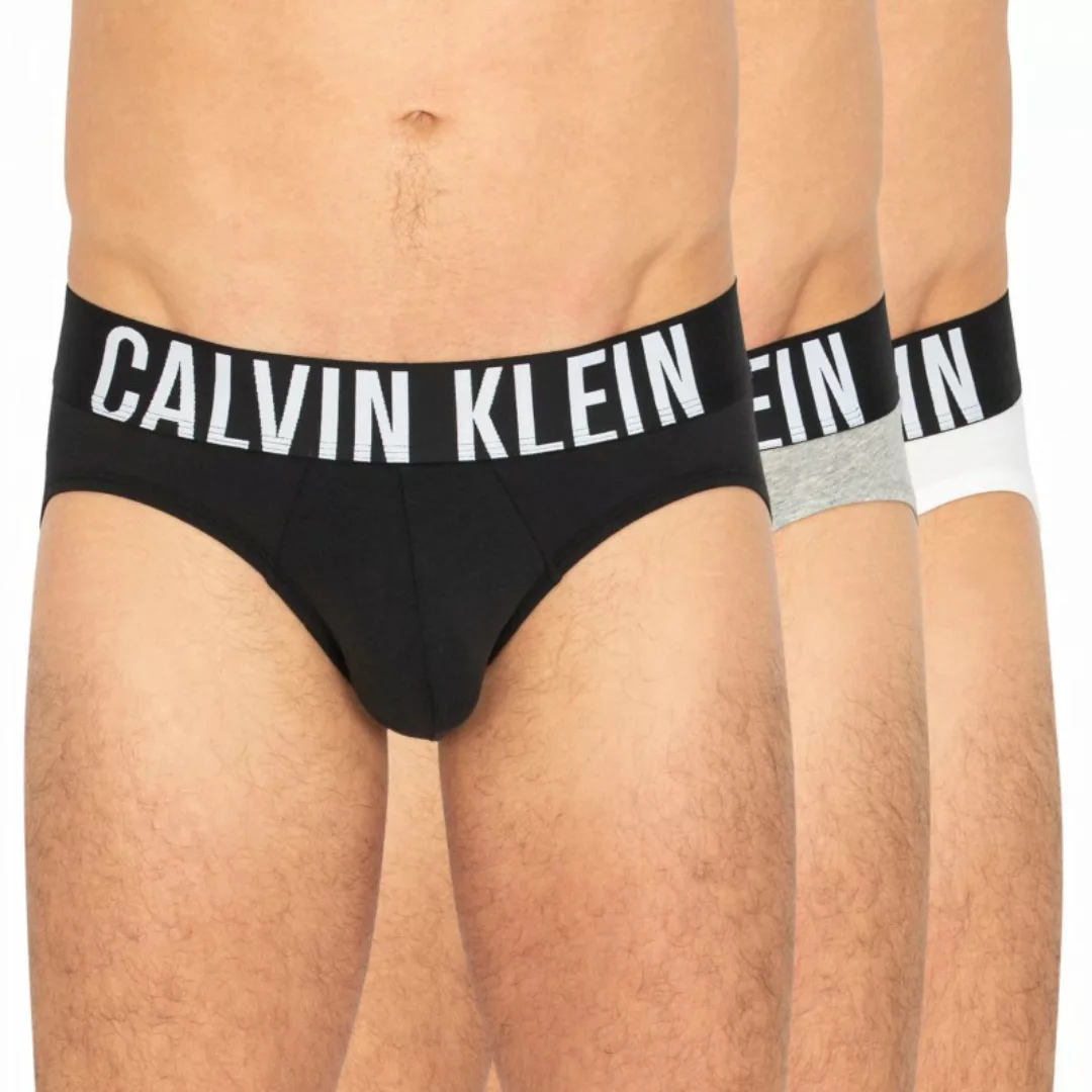 Calvin Klein 3-er Set Hip Briefs Schwarz, Grau & Weiß günstig online kaufen