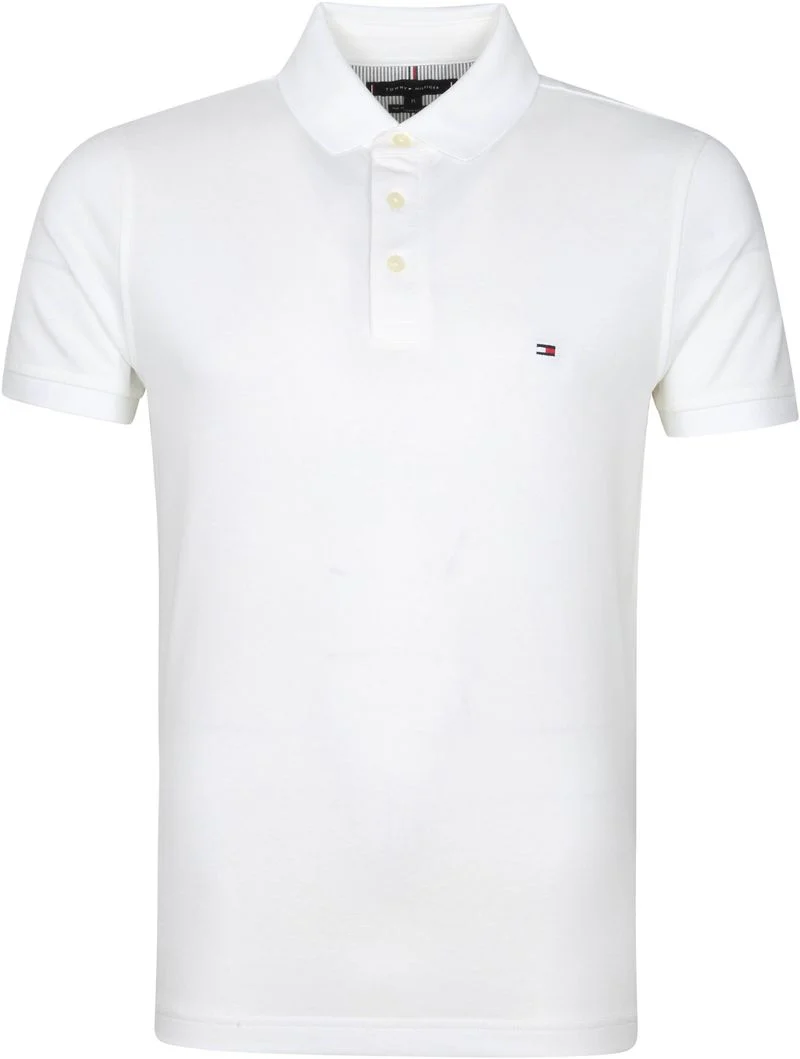 Tommy Hilfiger 1985 Polo Shirt Weiß - Größe S günstig online kaufen