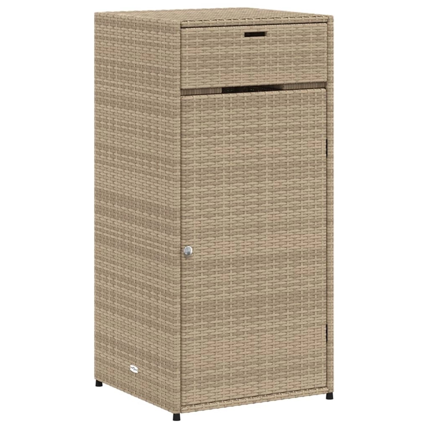 vidaXL Gartenschrank Beige 55x55x111 cm Poly Rattan günstig online kaufen