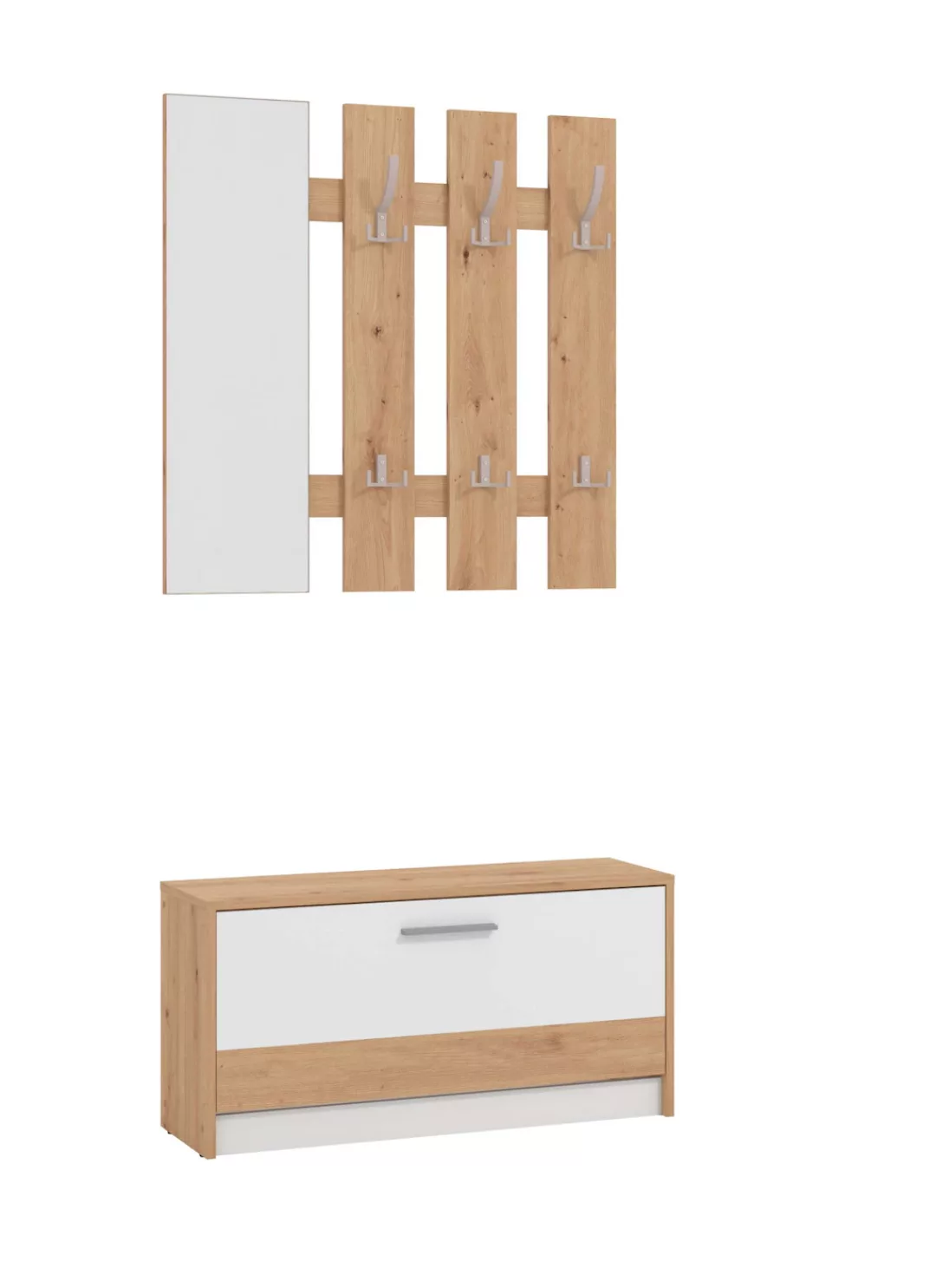 INOSIGN Garderoben-Set "Rimini, Set 2tlg", (2 St.), bestehend aus Garderobe günstig online kaufen