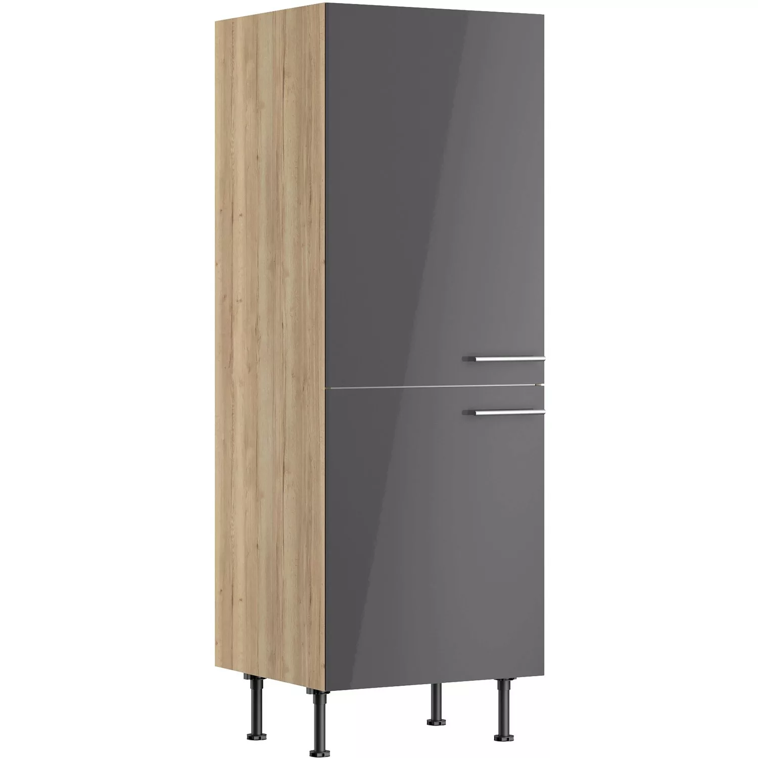 Optifit Midischrank für Kühlschrank Jonte984 60 cm Anthrazit-Wildeiche günstig online kaufen