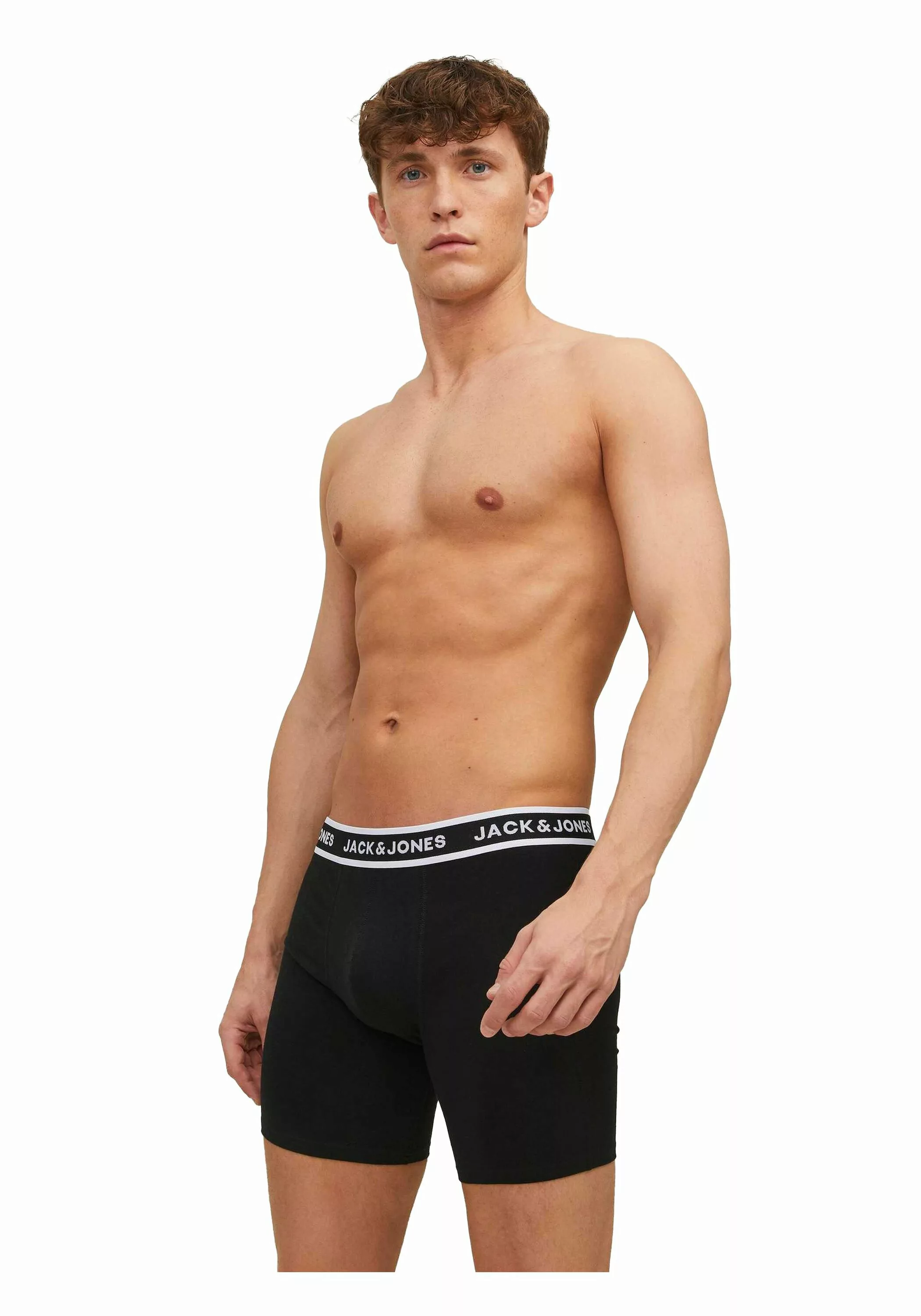 Jack & Jones Boxershorts "Boxershort JACSOLID BOXER BRIEFS 3P 3er Pack" günstig online kaufen