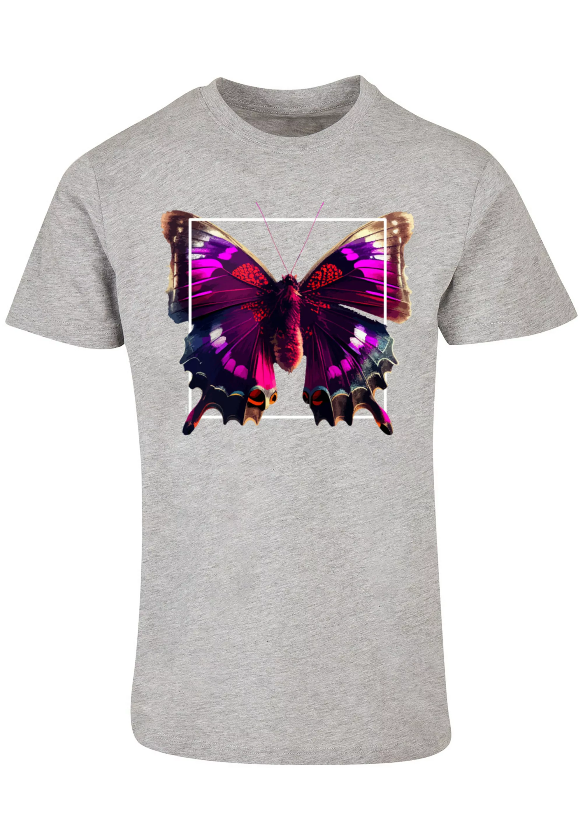 F4NT4STIC T-Shirt Pink Schmetterling TEE UNISEX Print günstig online kaufen