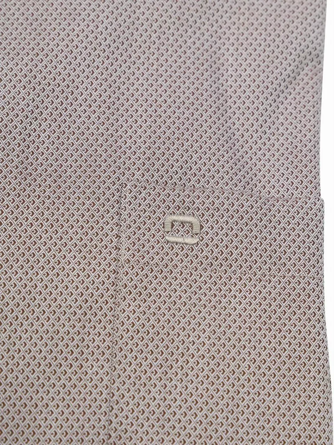 OLYMP Luxor Hemd Diamond Structure Braun - Größe 40 günstig online kaufen