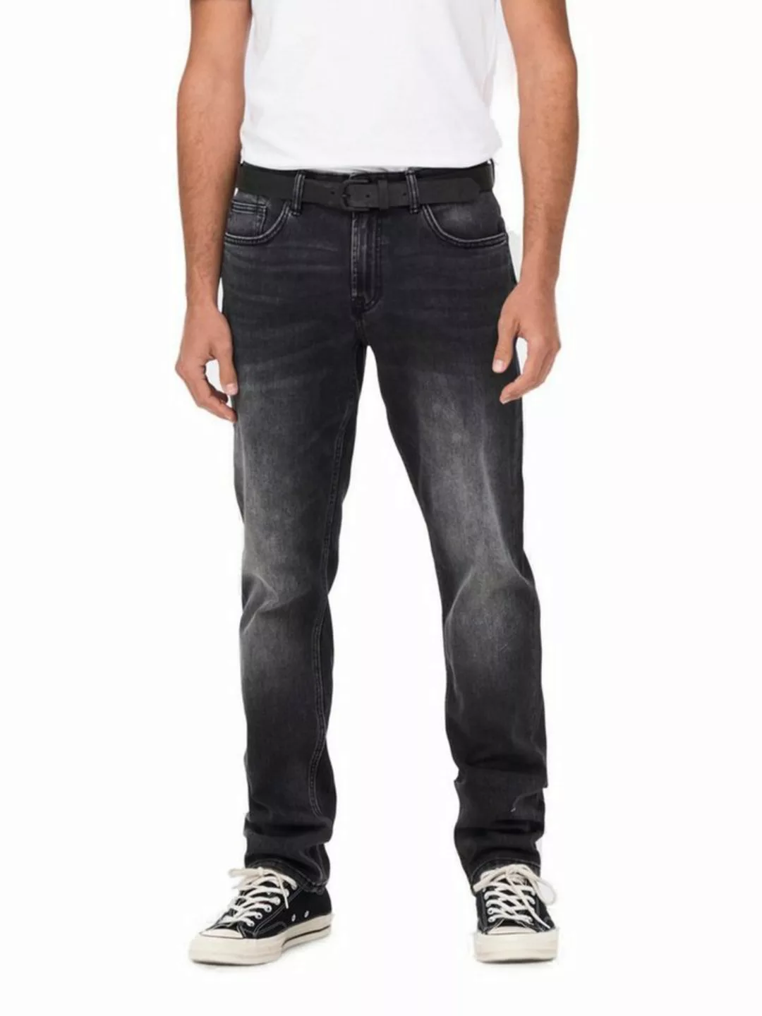 Only & Sons Herren Jeans ONSWEFT GREY TRUETEMP 3035 - Straight Fit - Grau - günstig online kaufen