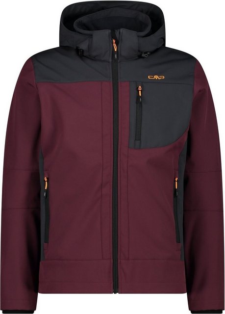 CMP Funktionsjacke MAN JACKET ZIP HOOD BURGUNDY-ANTRACITE günstig online kaufen