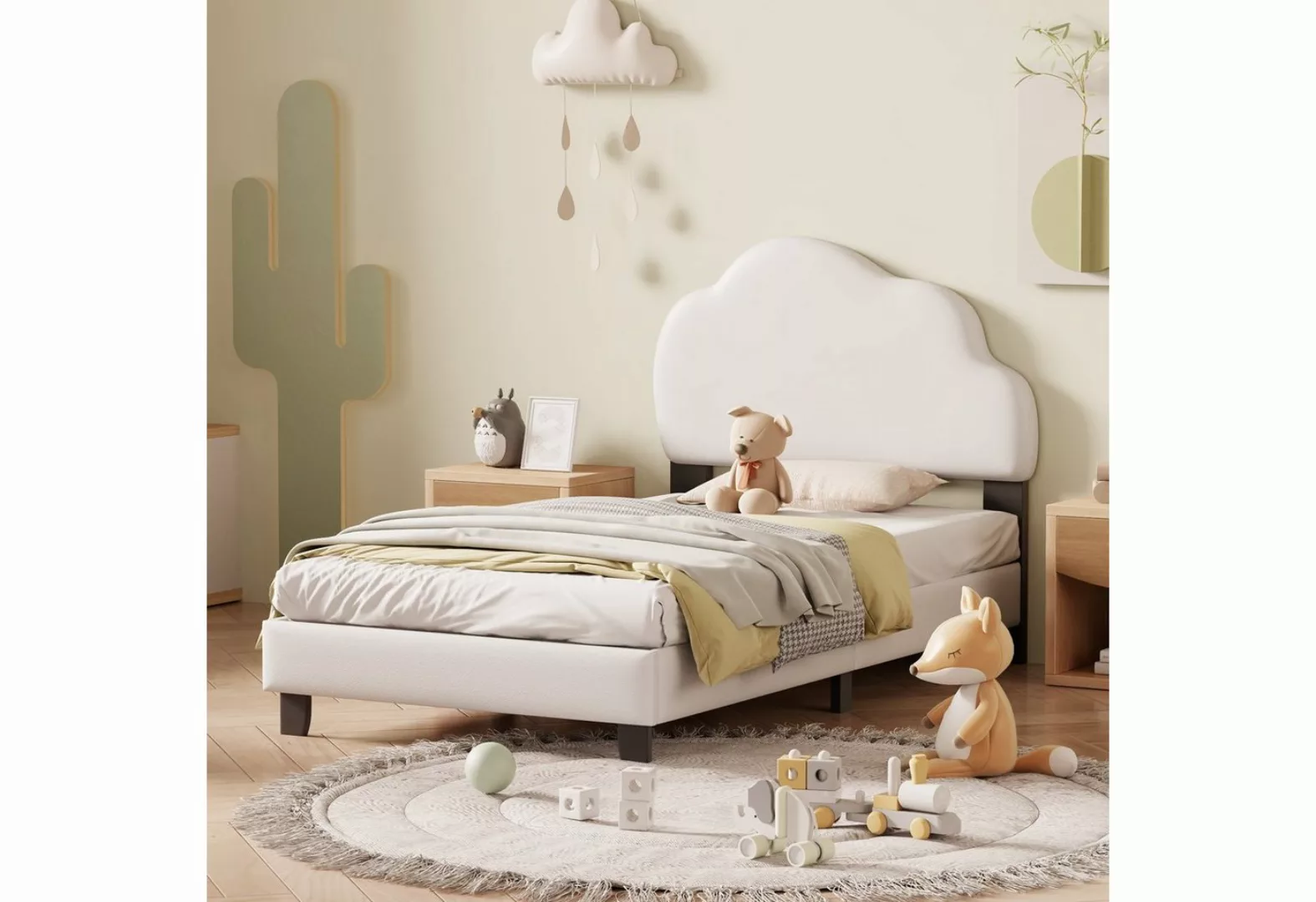 BlingBin Polsterbett Kinderbett Jungen- und Mädchenbett 90*200cm (1er Set, günstig online kaufen