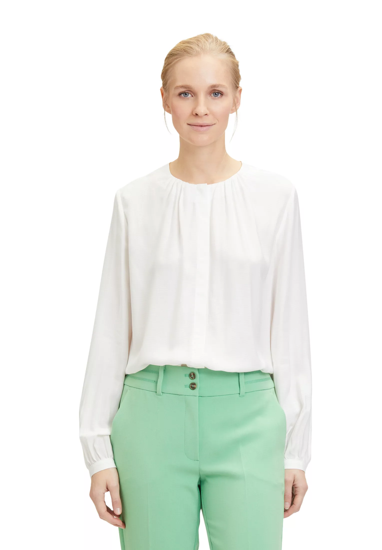 Betty&Co Langarmbluse "Betty & Co Langarm-Bluse mit Raffung" günstig online kaufen