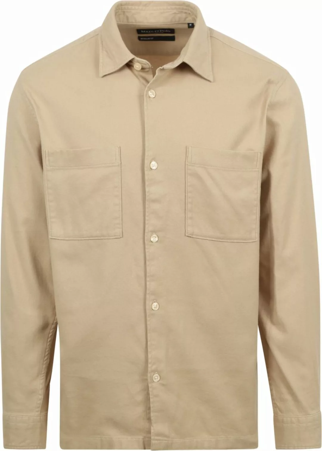 Marc O'Polo Flanell Twill Hemd Beige - Größe XXL günstig online kaufen