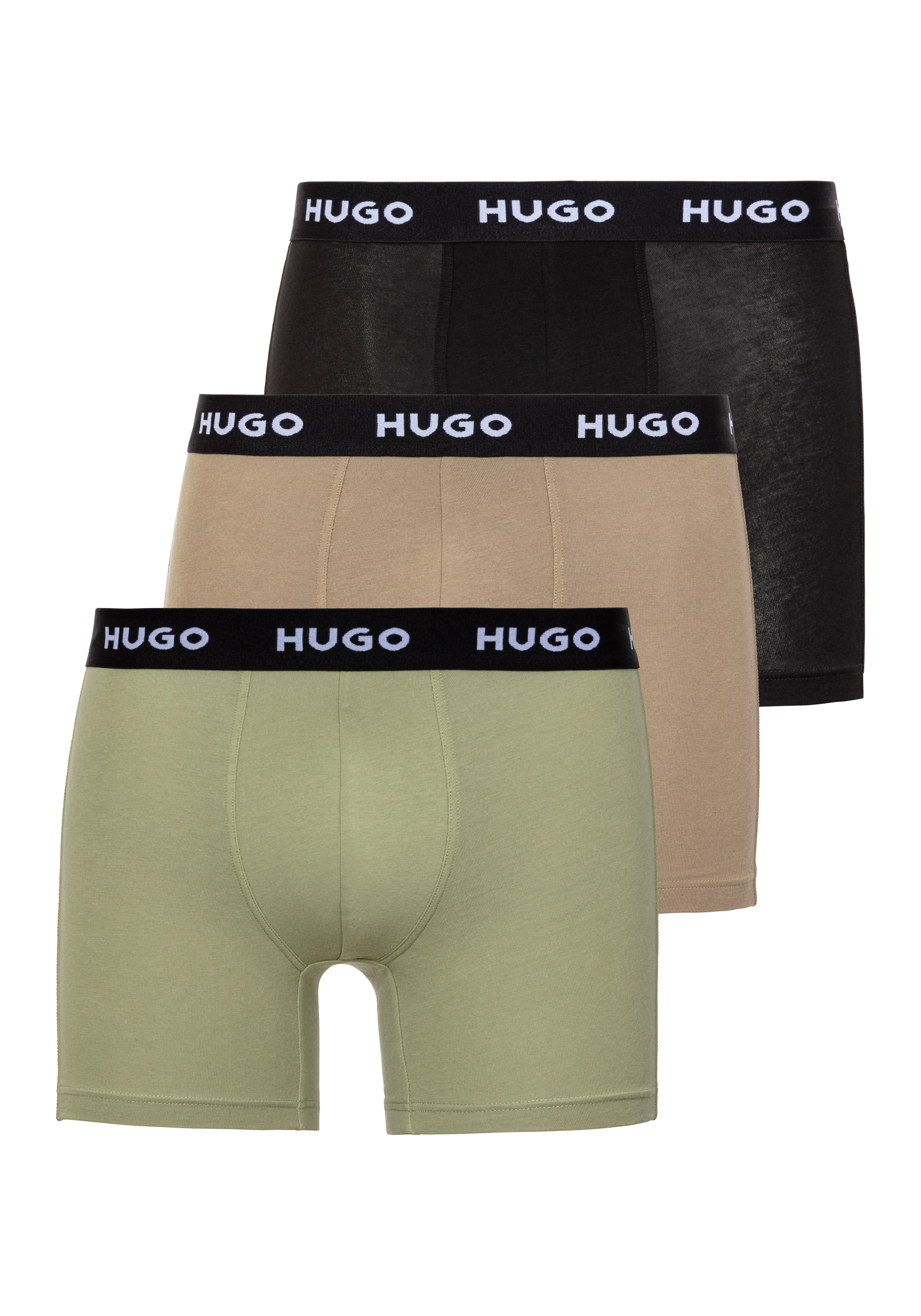 HUGO Underwear Boxer "BOXERBR TRIPLE", (Packung, 3 St., 3er), mit elastisch günstig online kaufen