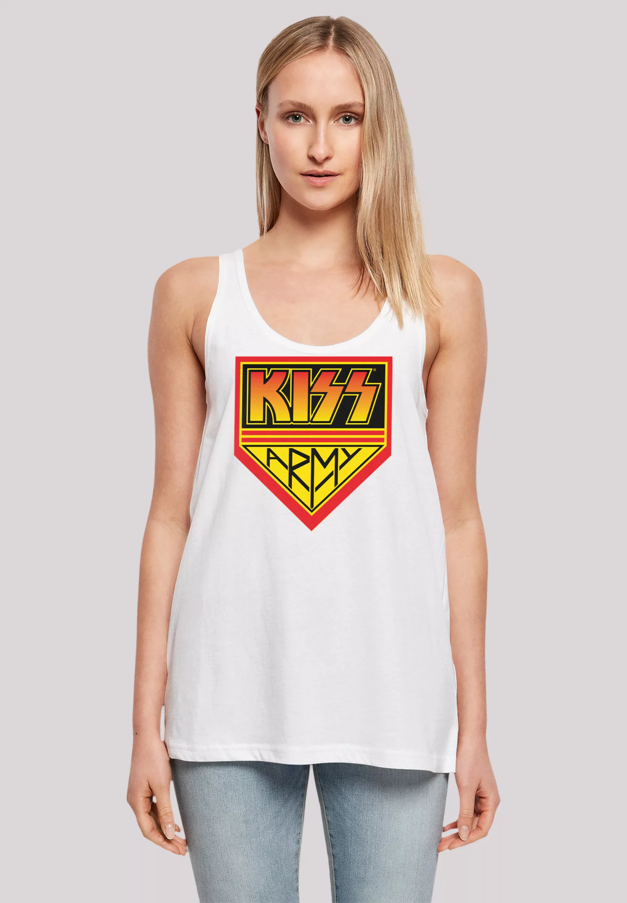 F4NT4STIC T-Shirt "Kiss Rock Band Army Logo", Premium Qualität, Musik, By R günstig online kaufen