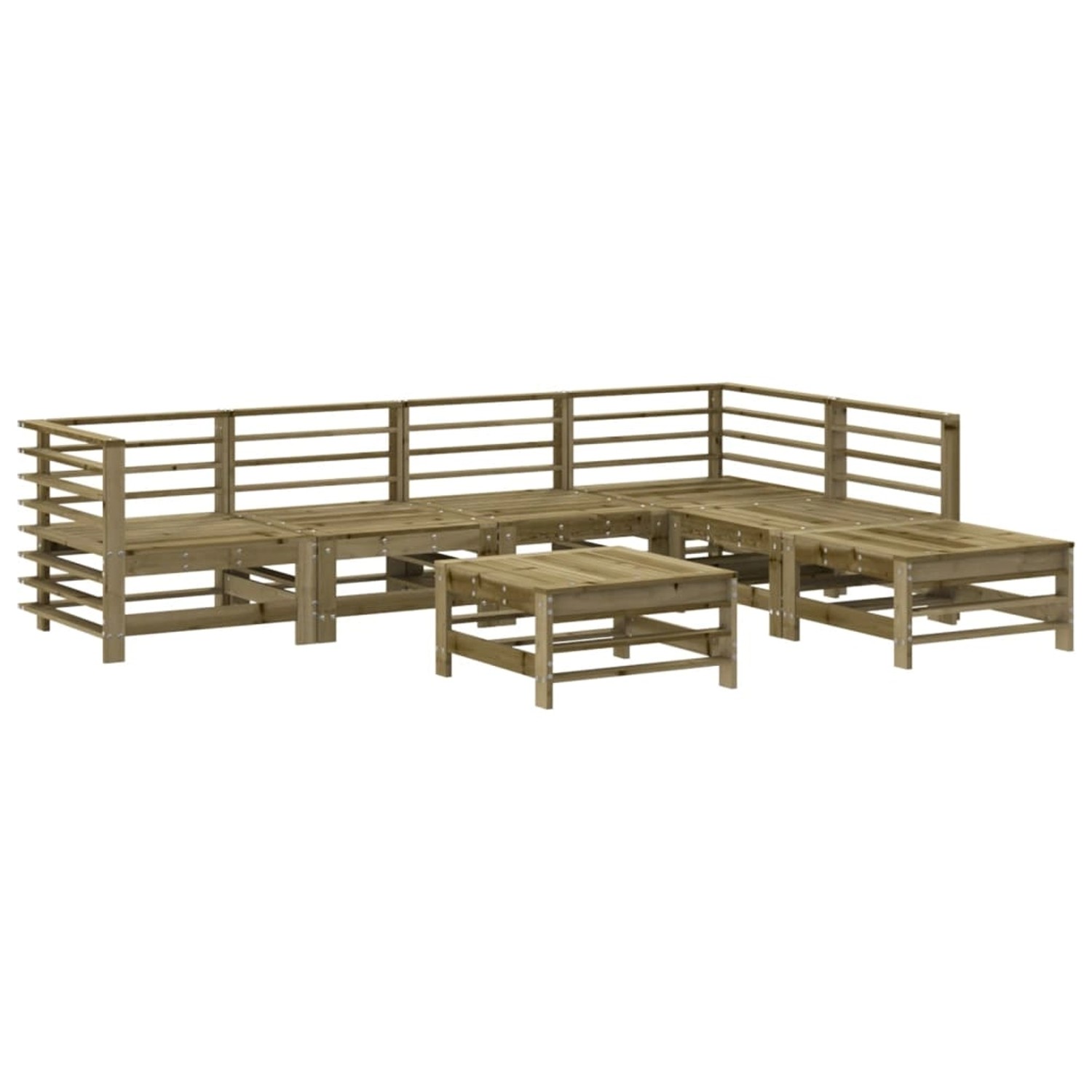 vidaXL 7-Tlg Garten-Lounge-Set Kiefernholz Imprägniert 3186444 günstig online kaufen
