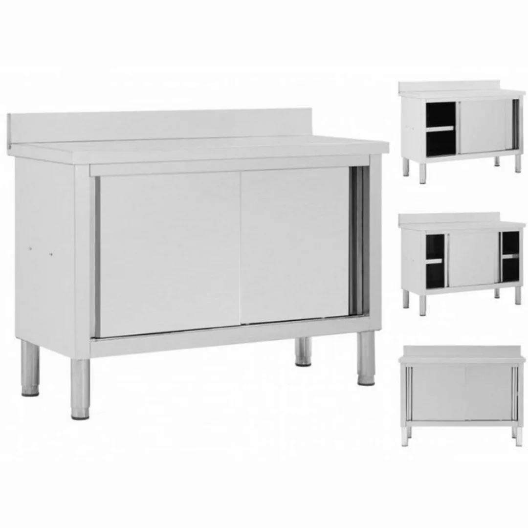 vidaXL Unterschrank Arbeitsschrank mit Schiebetüren 120x50x95-97 cm Edelsta günstig online kaufen