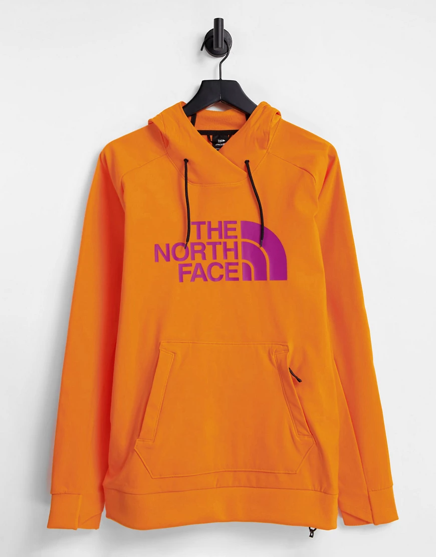 The North Face – Teckno – Kapuzenpullover in Orange mit Logo günstig online kaufen