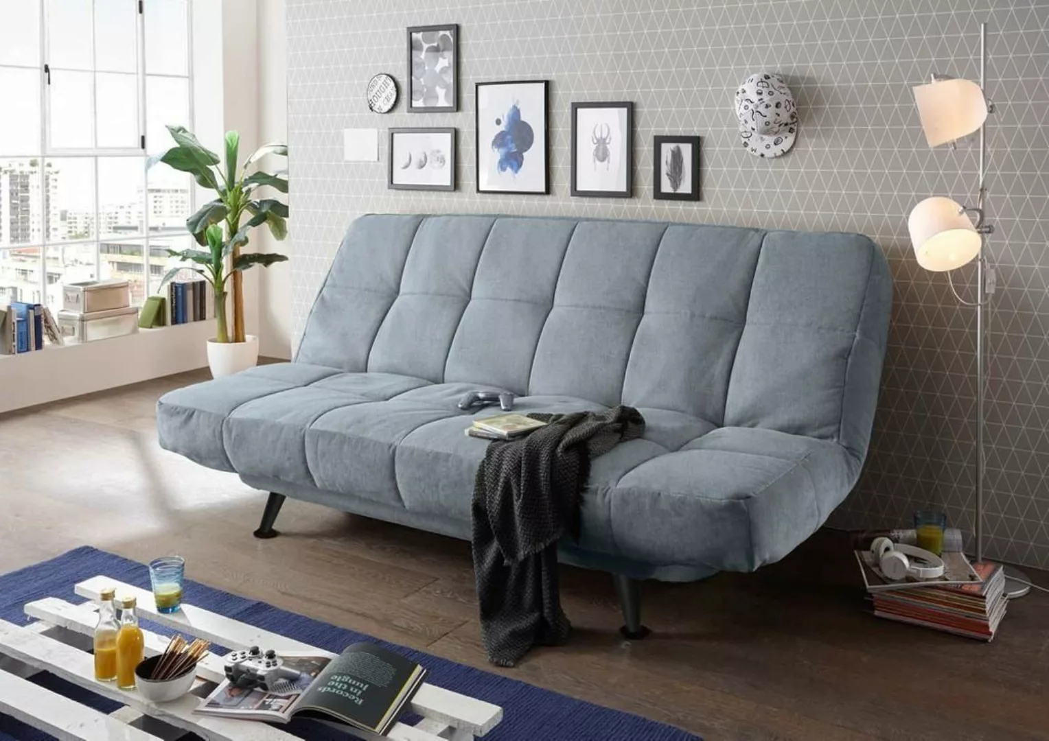 ED EXCITING DESIGN Schlafsofa, Ikar Schlafsofa 208 x 102 cm Polstergarnitur günstig online kaufen