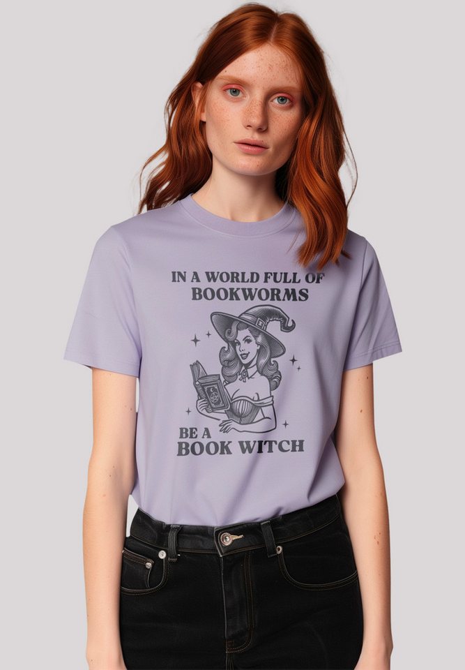 F4NT4STIC T-Shirt Halloween Witch be a book witch Premium Qualität, Hallowe günstig online kaufen