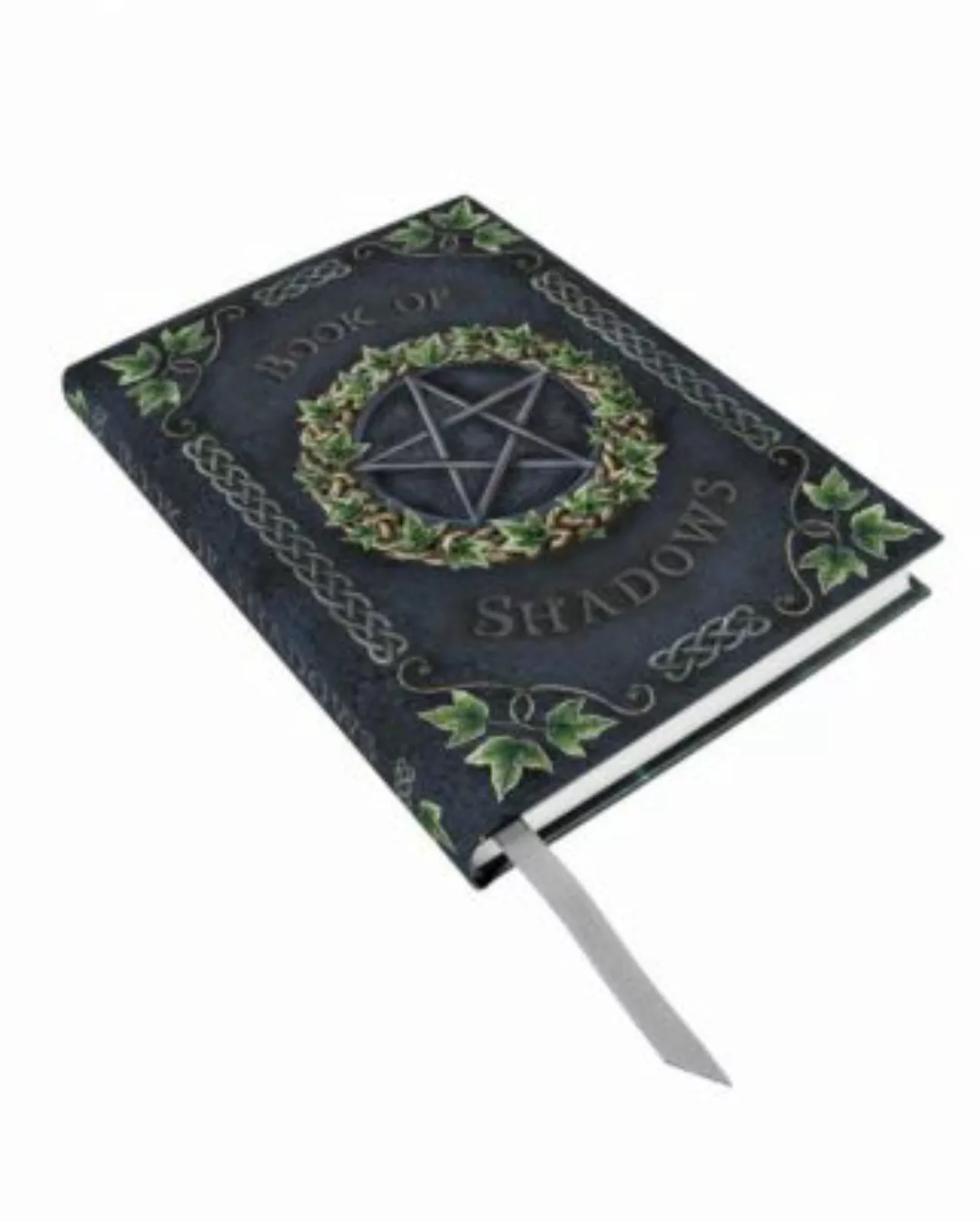 Buch der Schatten Notizbuch mit Pentagramm & Efeu Dekoobjekte schwarz günstig online kaufen