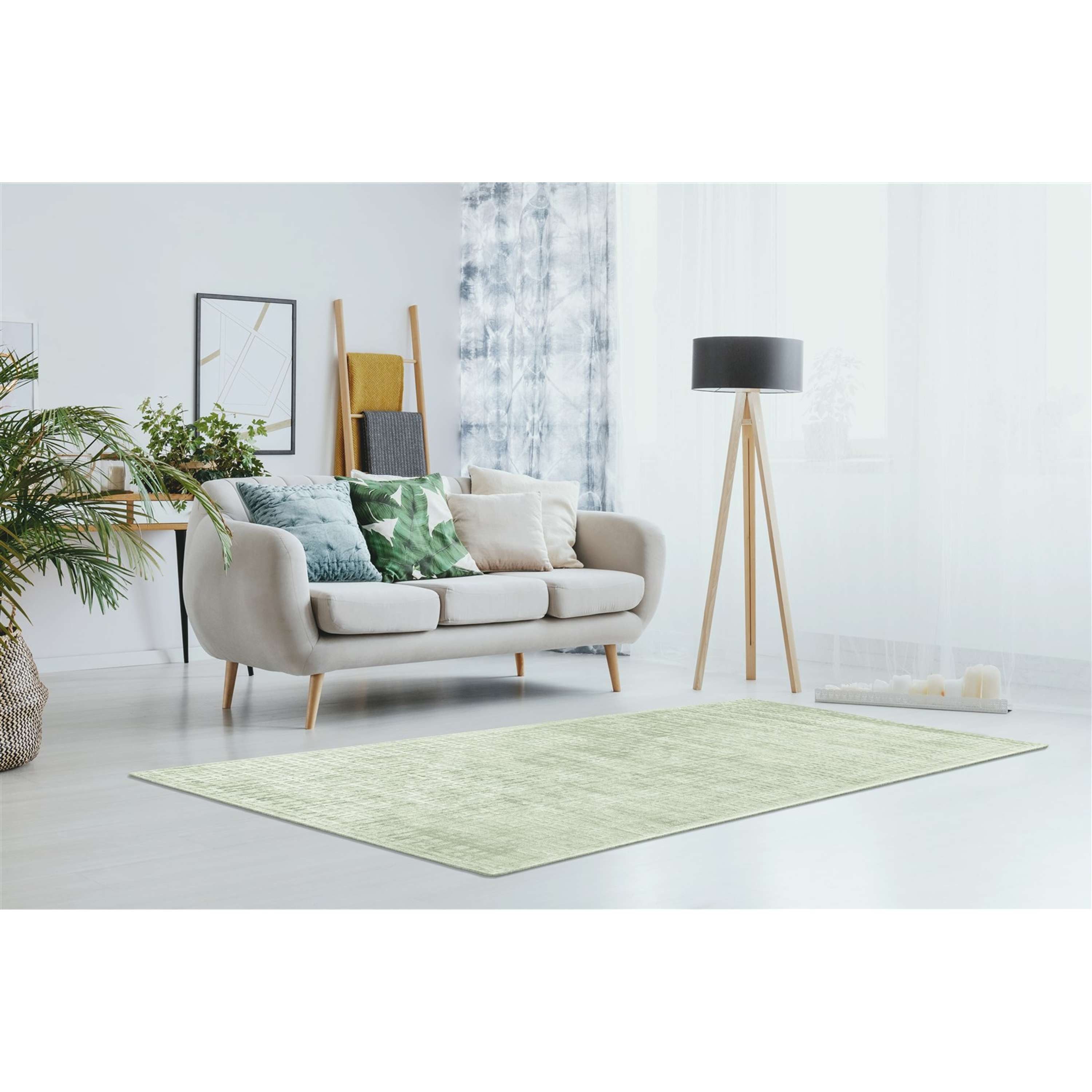 Qiyano Teppich Kurzflorteppich Carolina 100 Mintgrün günstig online kaufen
