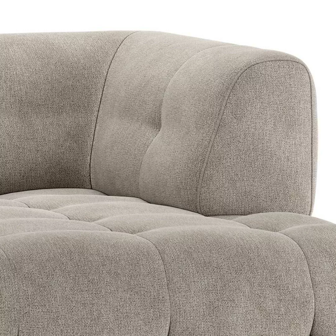 Graugrünes Sofa Modul aus Flachgewebe Armlehne rechts günstig online kaufen