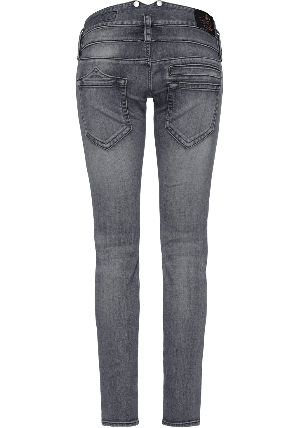 Herrlicher Slim-fit-Jeans "PITCH SLIM DENIM BLACK CASHMERE TOUCH", mit Badg günstig online kaufen