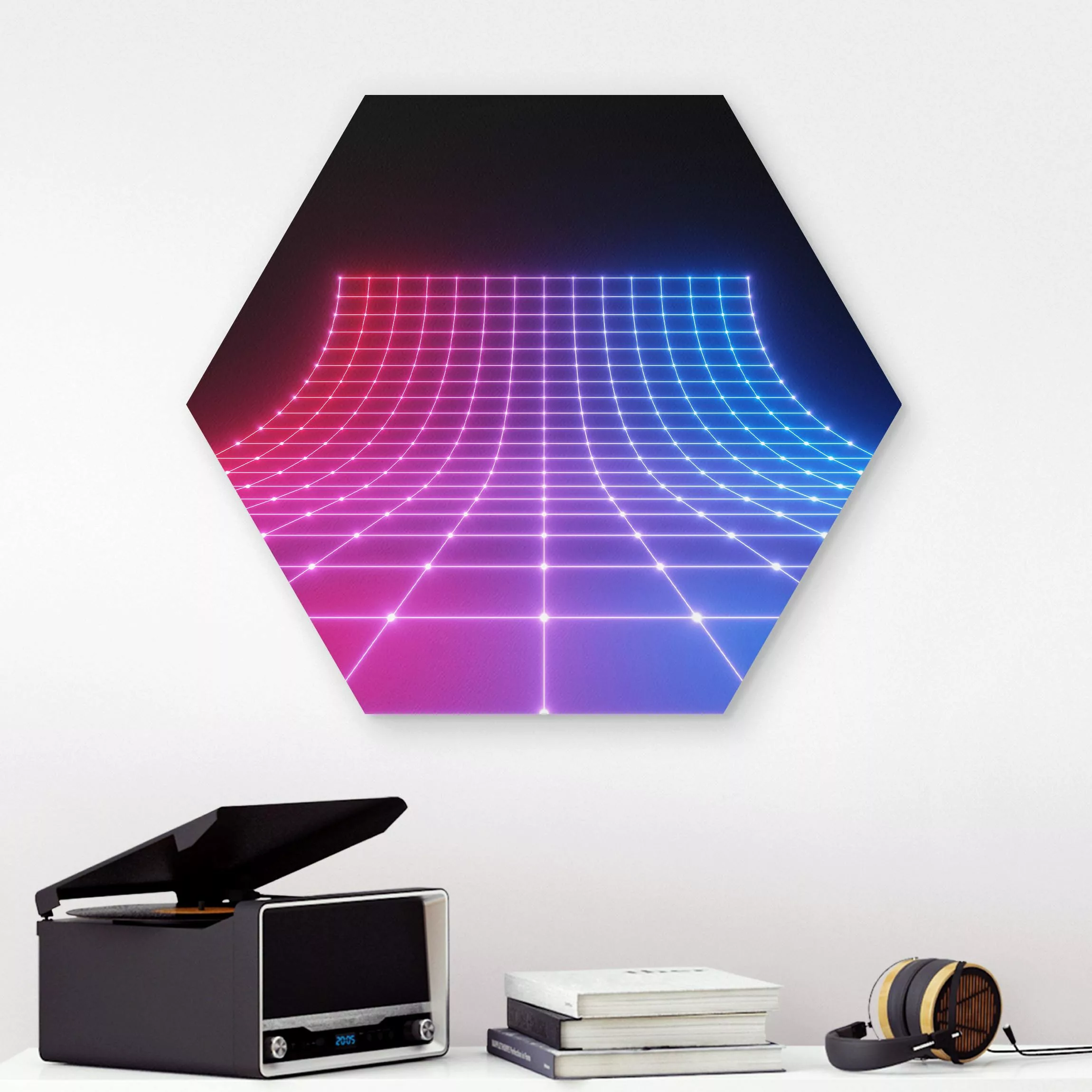 Hexagon-Forexbild Dreidimensionales Neonlicht günstig online kaufen