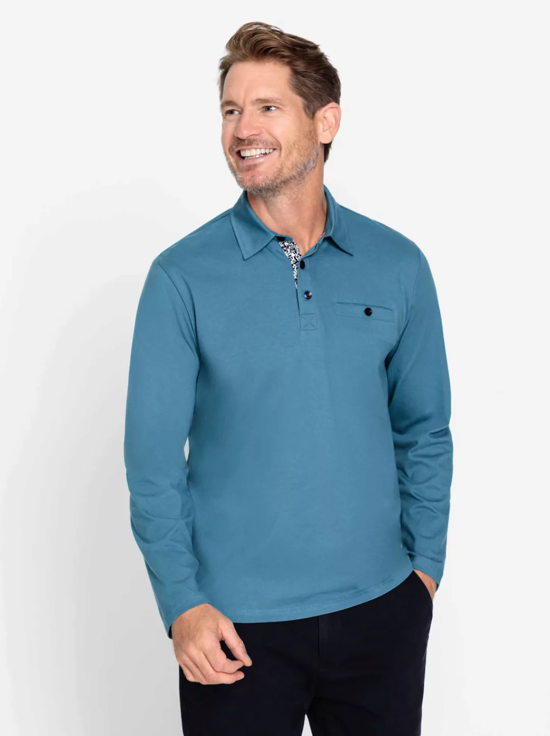 Poloshirt "Langarm-Shirt", (1 tlg.) günstig online kaufen