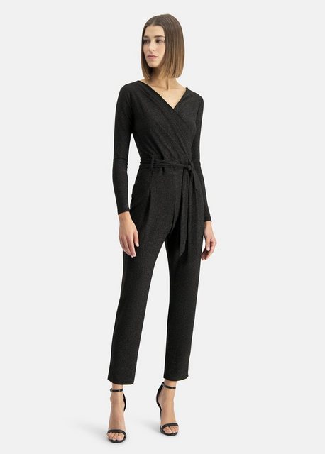 Nicowa Jumpsuit BOMBANO (1-tlg) mit Wasserfallausschnitt und Bindegürtel günstig online kaufen