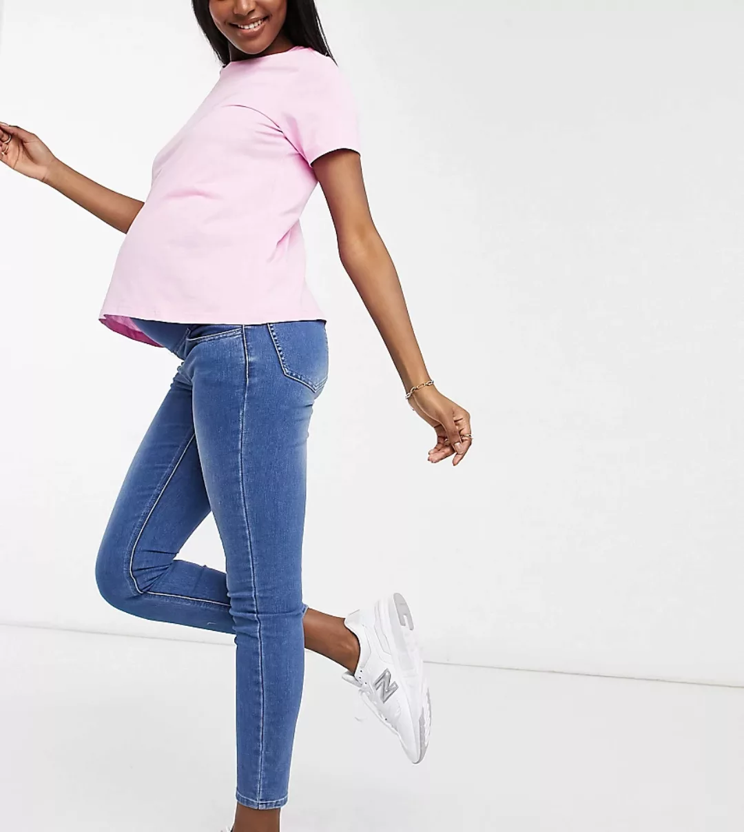 Cotton:On – Umstandsmode – Superelastische Jeans mit engem Schnitt und Über günstig online kaufen