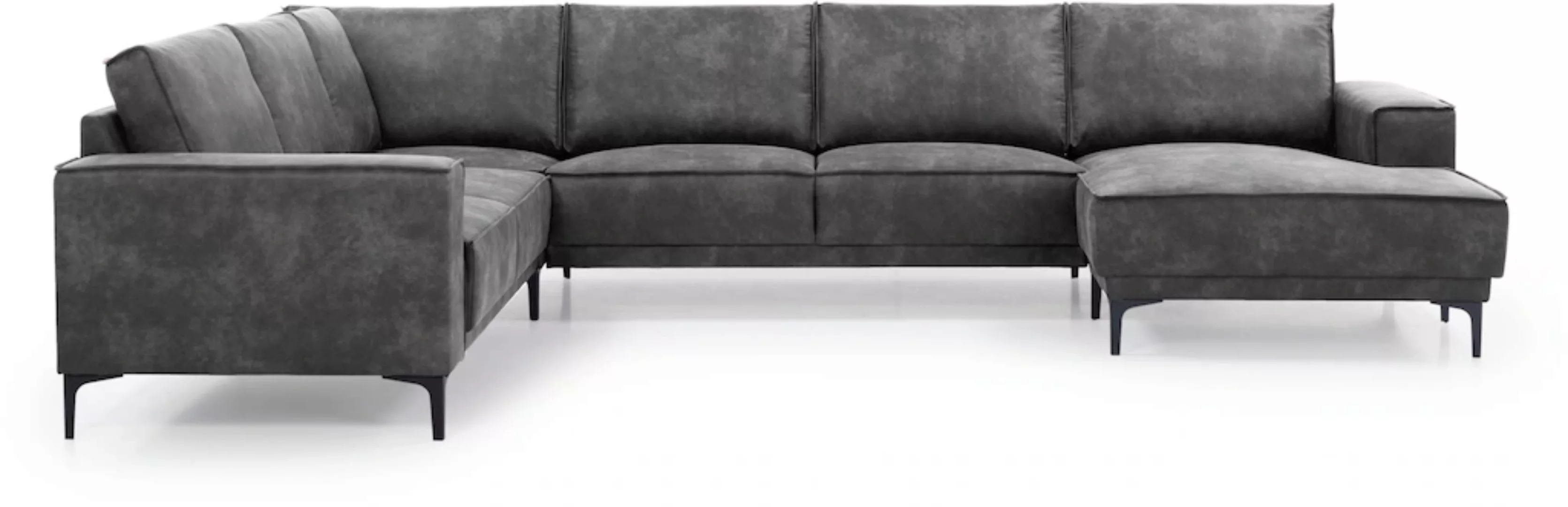 Places of Style Wohnlandschaft "XXL Sofa Oland, Struktur, Flachgewebe, Luxu günstig online kaufen