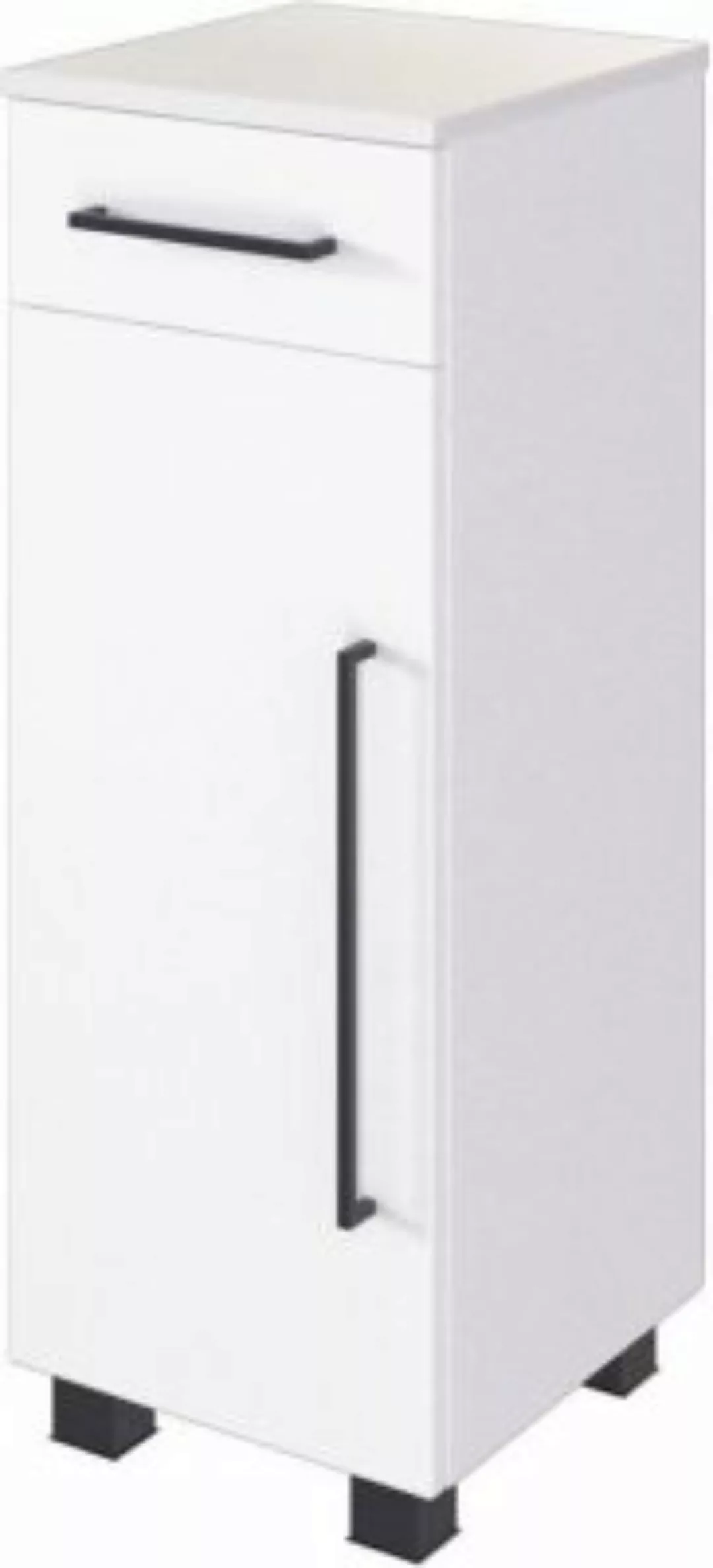 Lomadox Badezimmer Möbel Unterschrank MANLY-03 weiß B/H/T: 30/84/35 cm günstig online kaufen