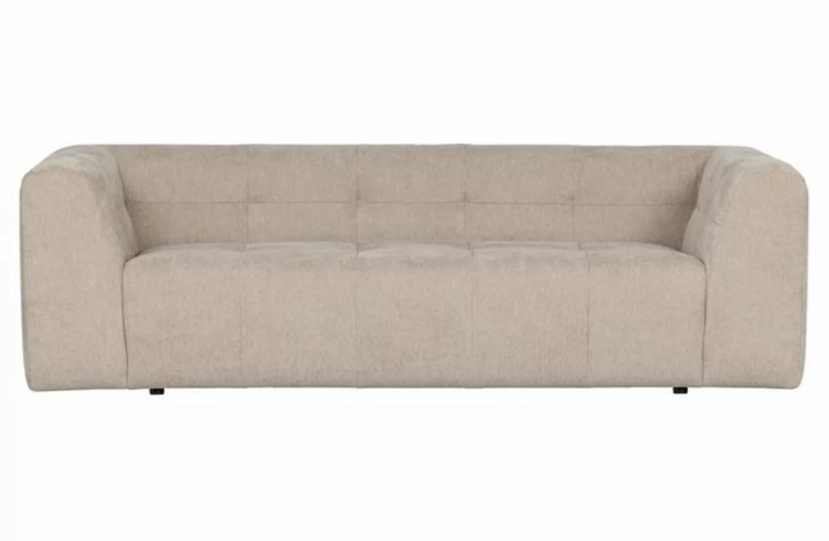 Basiclabel Sofa Sofa Grid aus Chenille-Gewebe, Beige günstig online kaufen