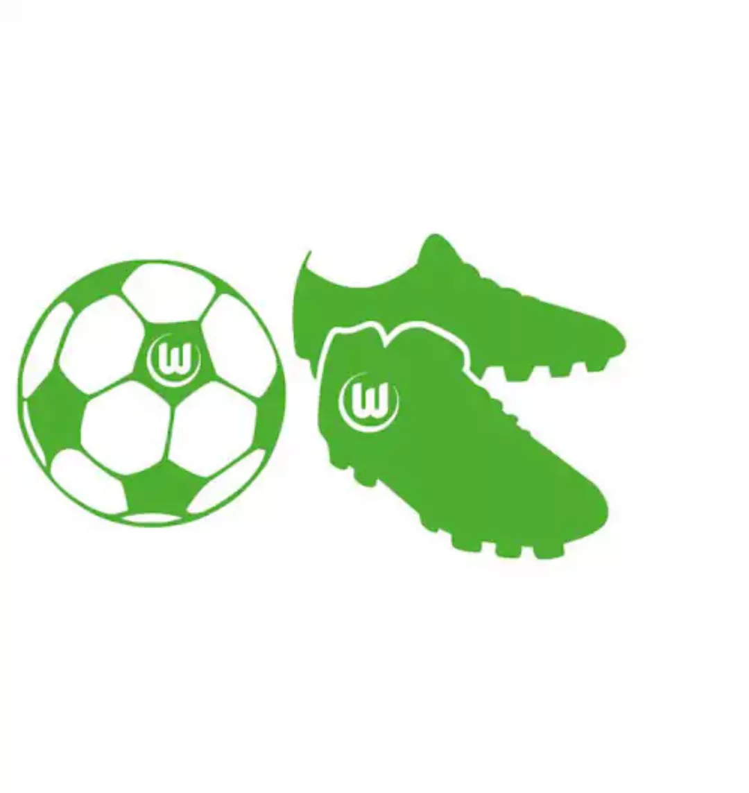 Wall-Art Wandtattoo »VfL Wolfsburg Fußballschuhe«, (1 St.), selbstklebend, günstig online kaufen