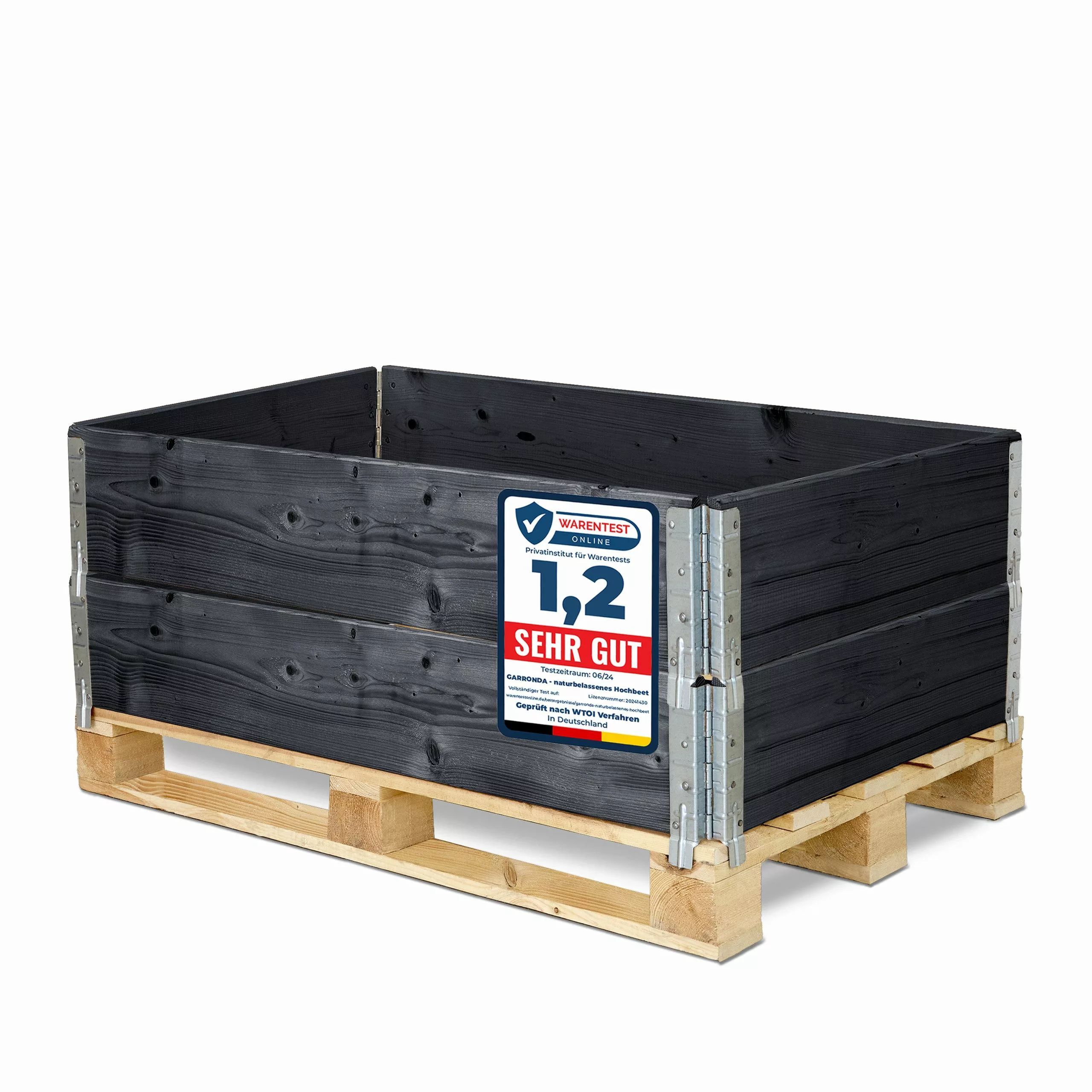 Garronda Auflagenbox Holzaufsatzrahmen für Palette Holzkiste günstig online kaufen