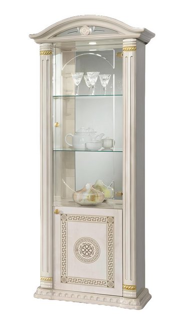 Xlmoebel Vitrine Luxuriöser Glas-Schrank aus Holz im Design-Möbel-Stil von günstig online kaufen