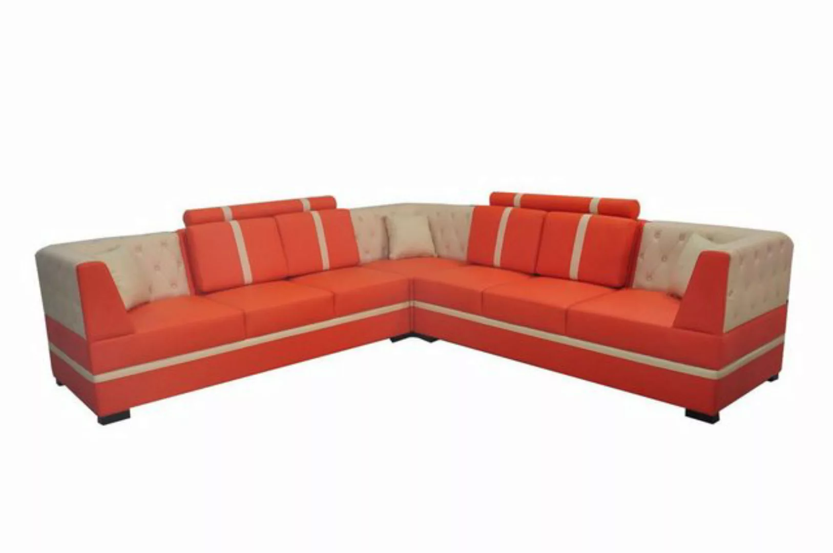 Xlmoebel Sofa Designer Eckcouch mit Polstern für das Wohnzimmer in Textil, günstig online kaufen