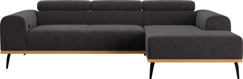 Places of Style Ecksofa "Carlo L-Form", Kopfteilverstellung günstig online kaufen