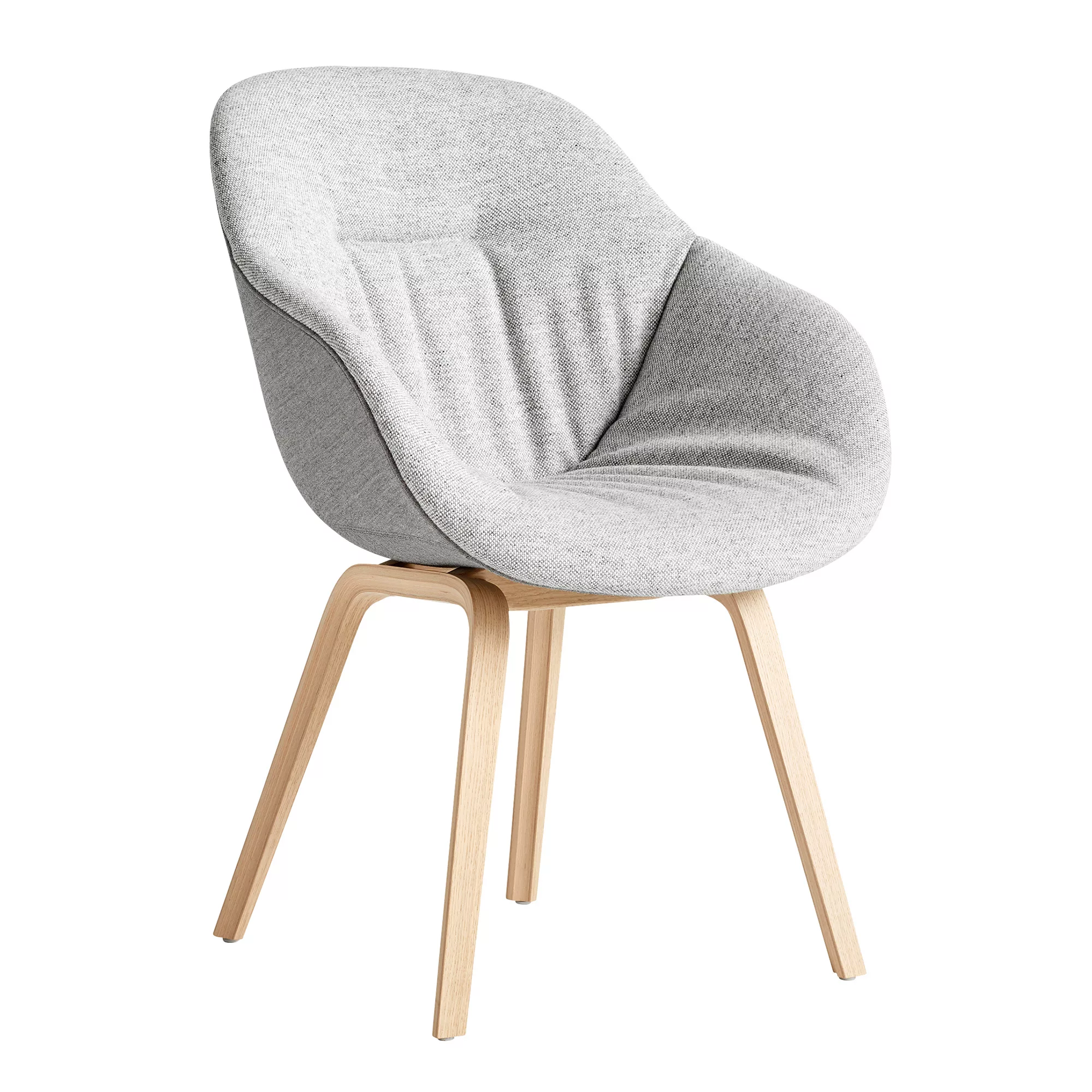 HAY - About a Chair AAC 123 Soft Duo Armlehnstuhl - grau/Sitz Stoff Halling günstig online kaufen