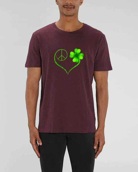 "Heart Of Peace" Print T-shirt Aus Bio Baumwolle günstig online kaufen