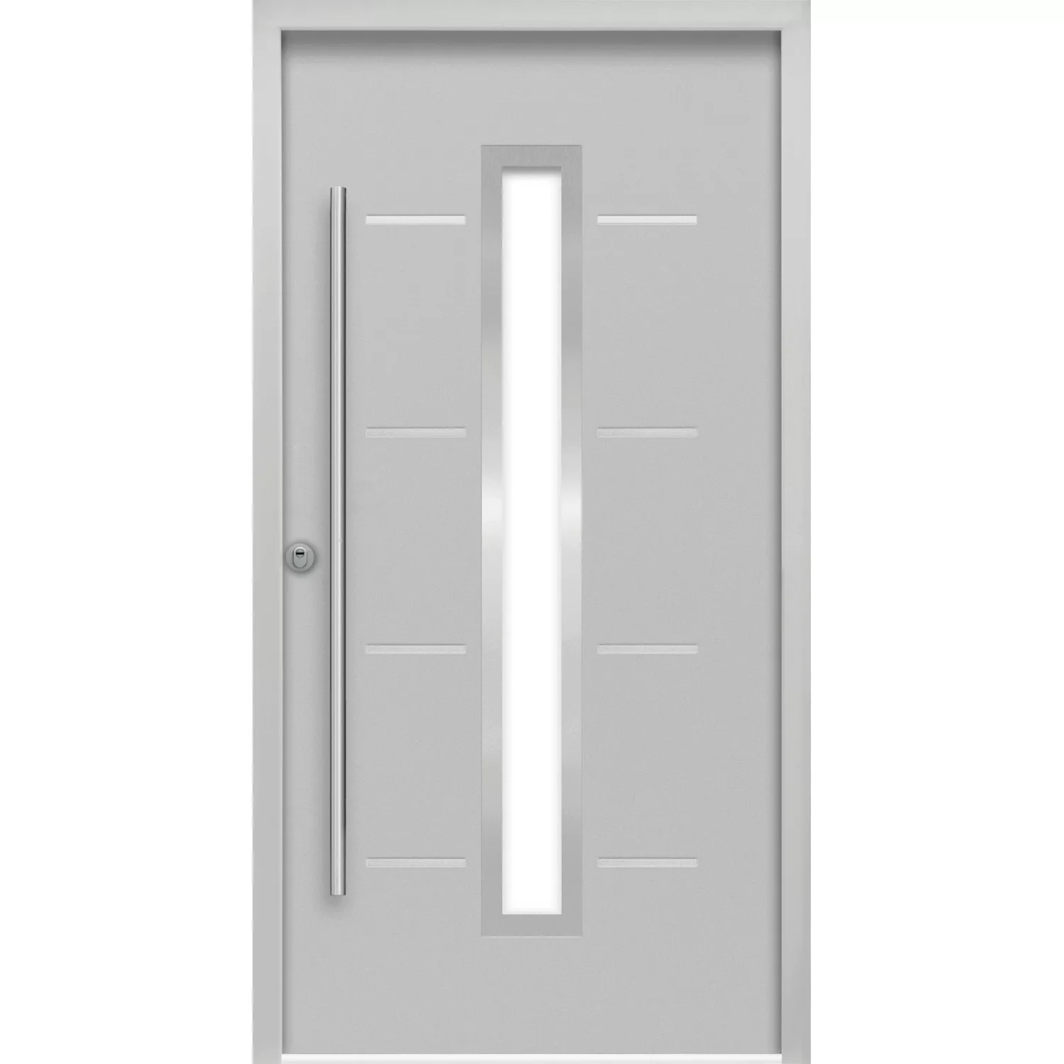 Sicherheits-Haustür ThermoSpace Milano Prime RC2 Komfort Grau 100 x 210 cm günstig online kaufen