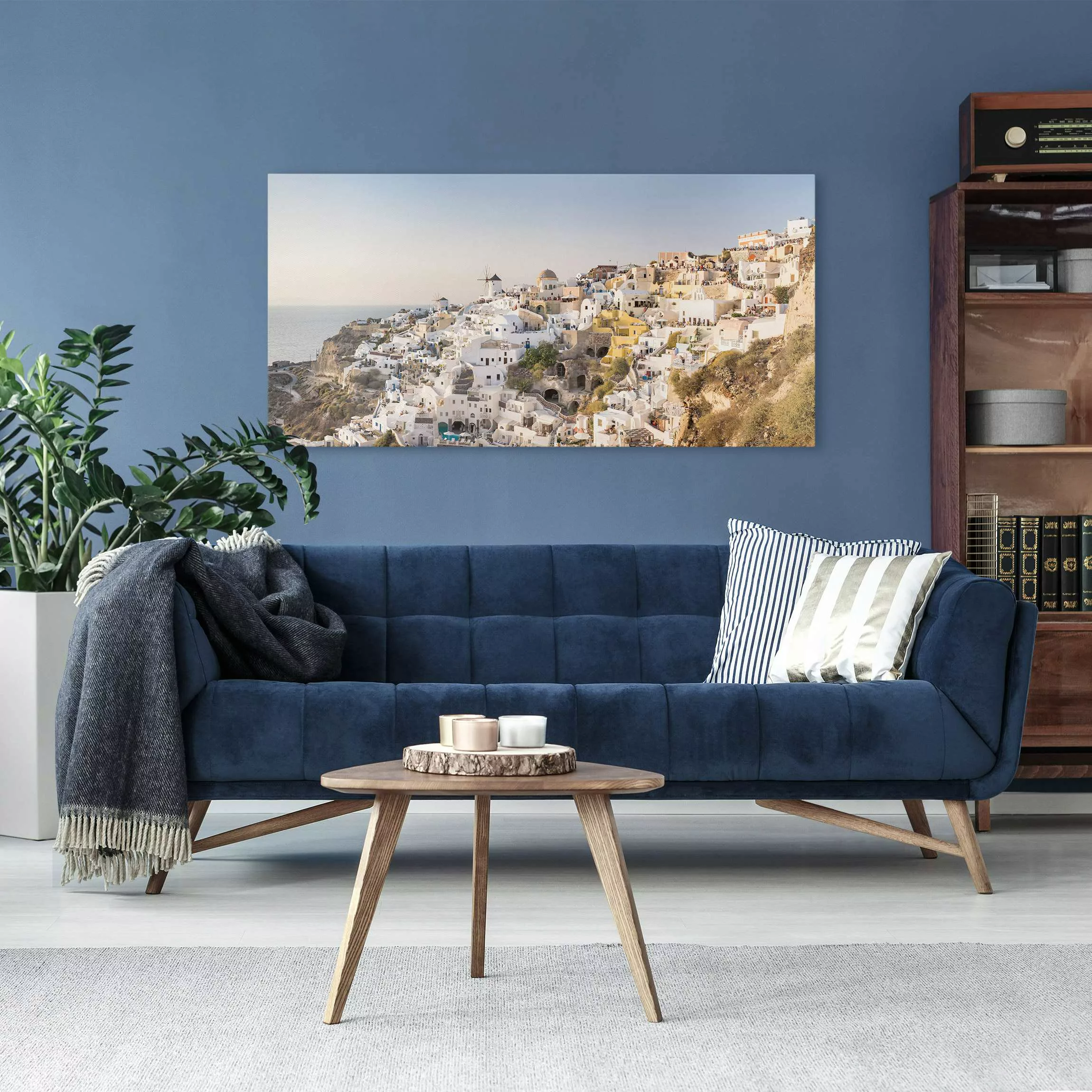 Leinwandbild Oia Panorama günstig online kaufen