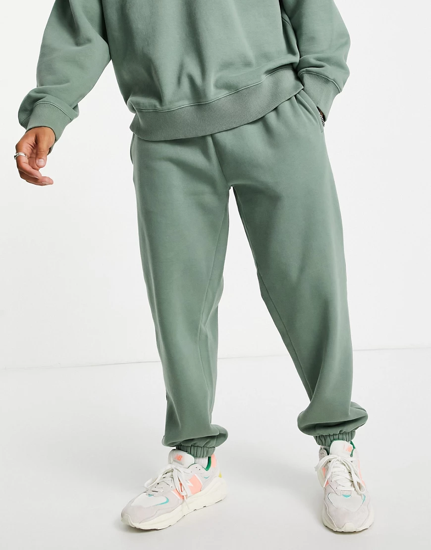 Topman – Oversize-Jogginghose in Grün, Kombiteil günstig online kaufen