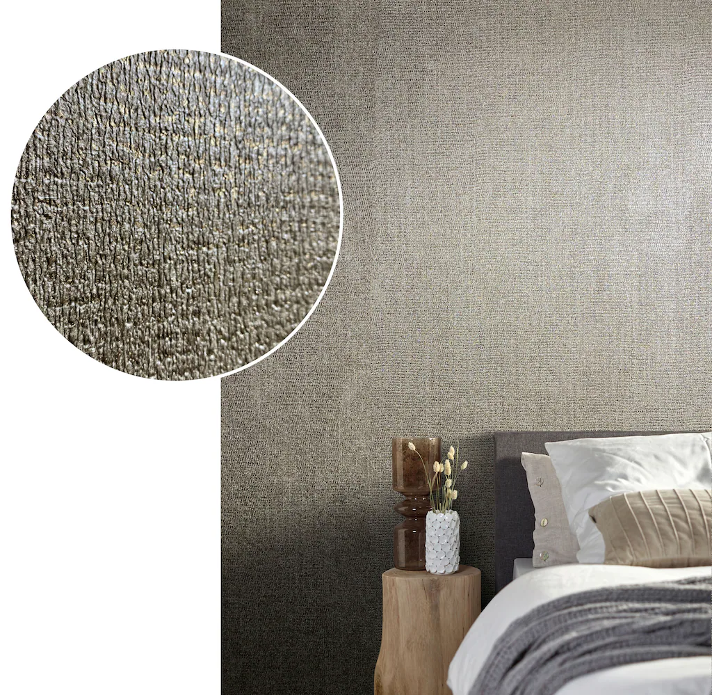 Marburg Vliestapete Natural Opulence Glanz Beige-Braun FSC® günstig online kaufen