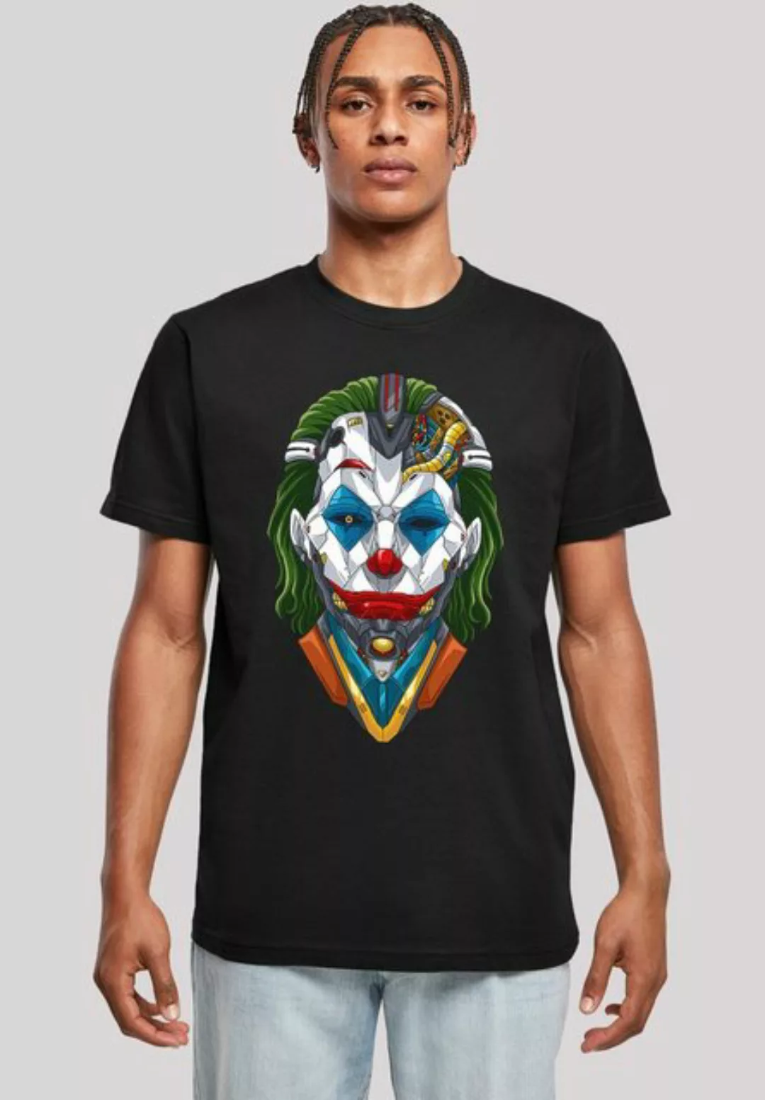 F4NT4STIC T-Shirt Cyberpunk Joker Print günstig online kaufen