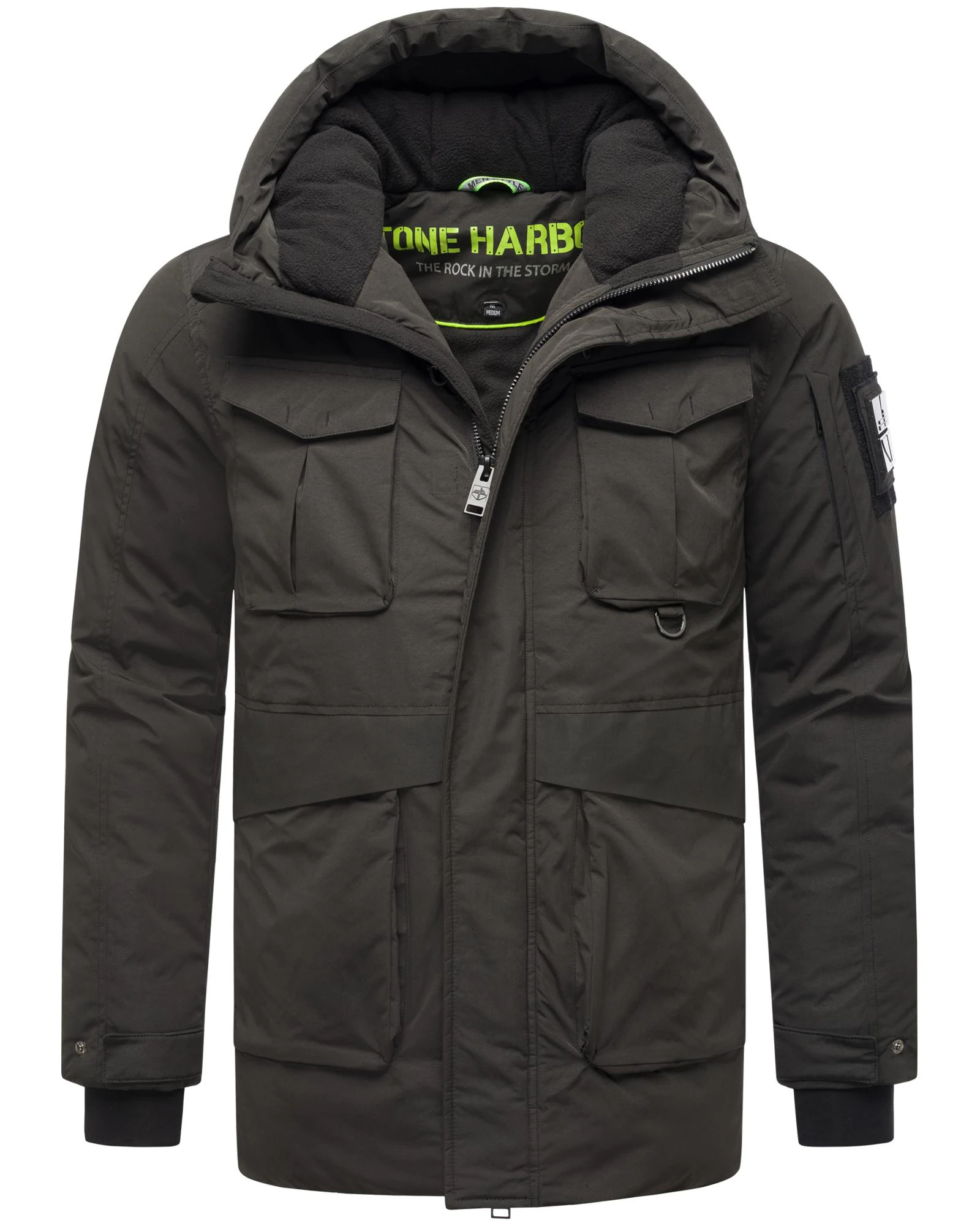 Stone Harbour Winterjacke "Edriik XX", mit Kapuze, Warm gefütterte kurze He günstig online kaufen