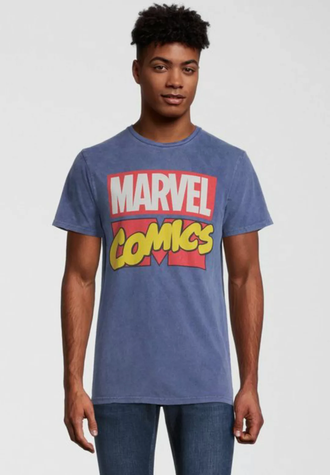 Recovered T-Shirt Marvel Comics Classic Retro Logo GOTS zertifizierte Bio-B günstig online kaufen