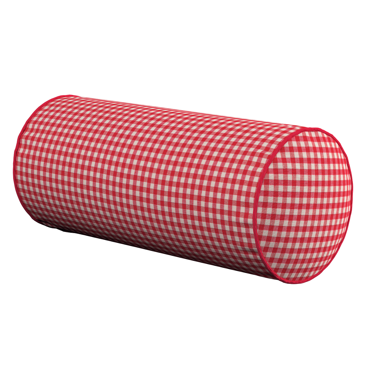Einfache Nackenrolle, rot-ecru , Ø 16 x 40 cm, Quadro (136-15) günstig online kaufen
