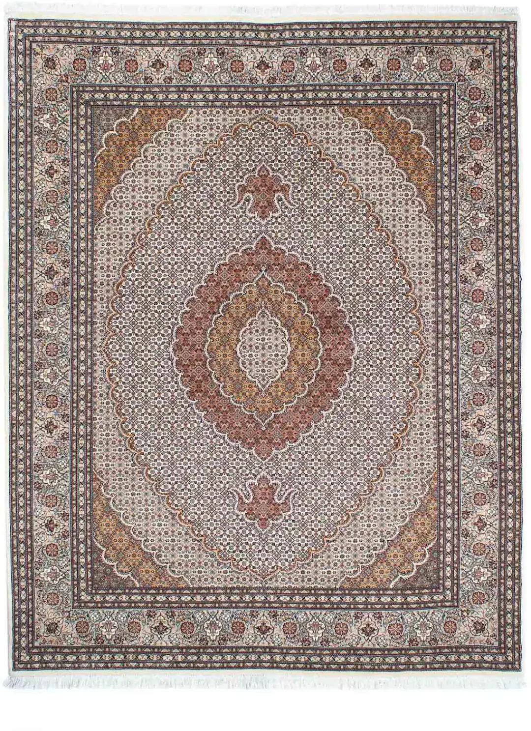 morgenland Orientteppich »Perser - Täbriz - 202 x 151 cm - beige«, rechteck günstig online kaufen