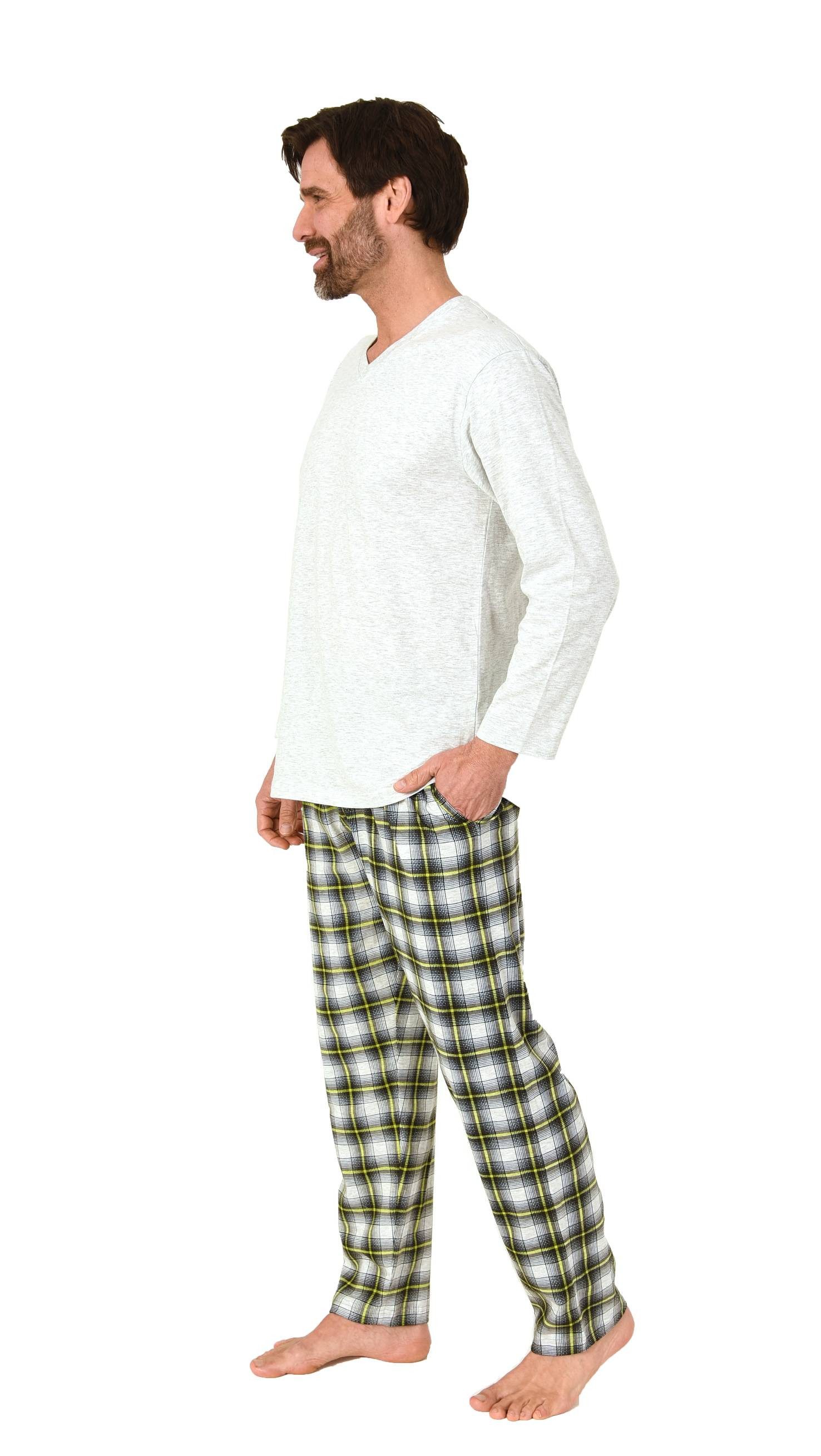 Normann Pyjama Normann Herren Schlafanzug lang günstig online kaufen