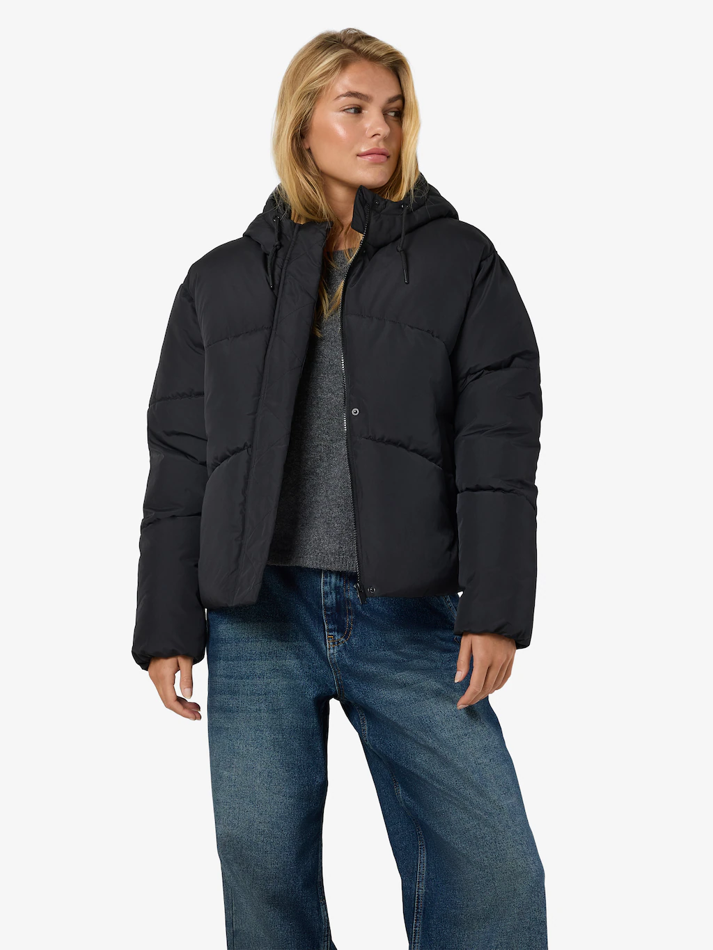 Noisy may Steppjacke "NMTENNA L/S SHORT JACKET NOOS", mit Kapuze günstig online kaufen