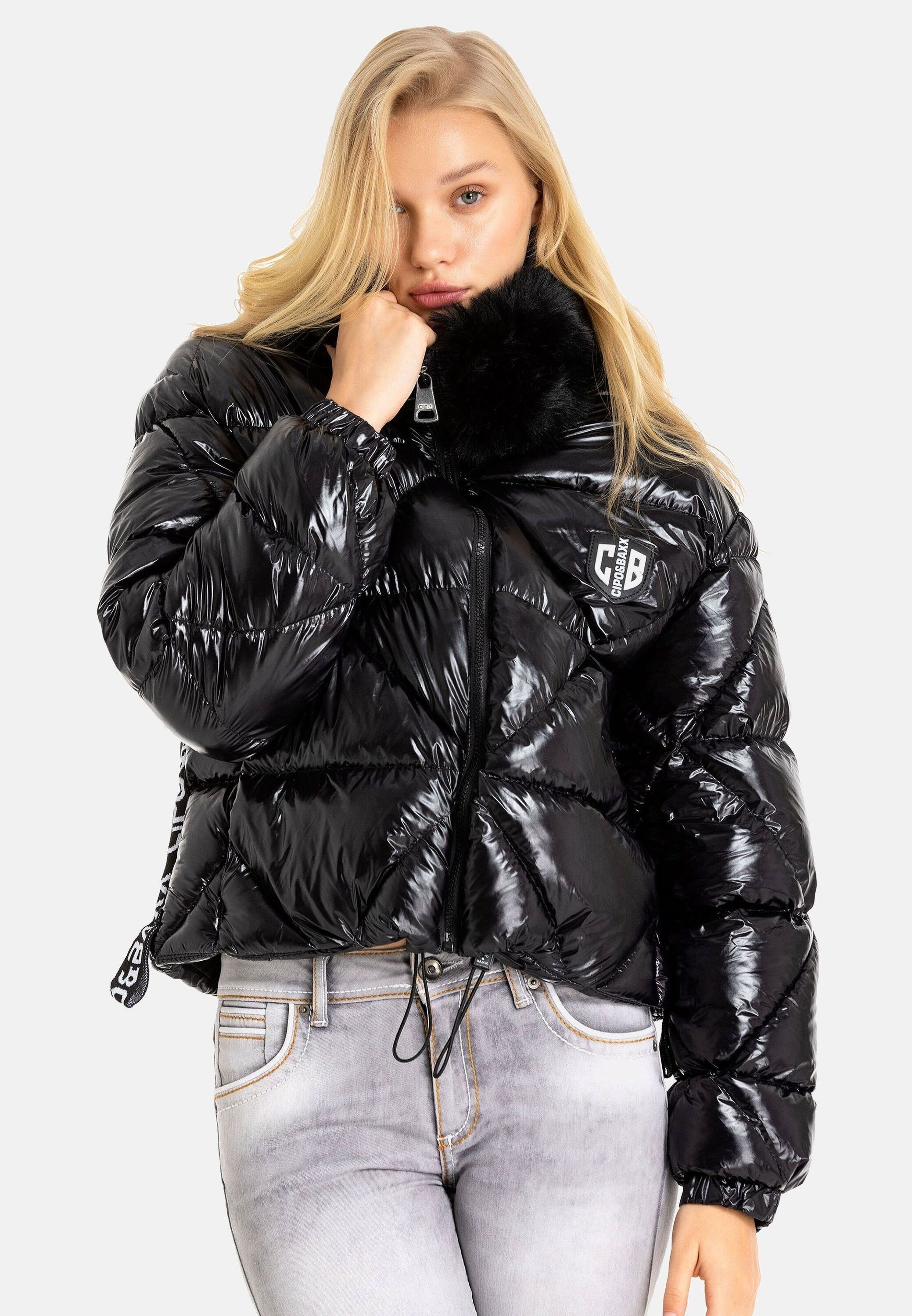 Cipo & Baxx Winterjacke "Jacken", ohne Kapuze, mit Kunstfellkragen, WM134 günstig online kaufen